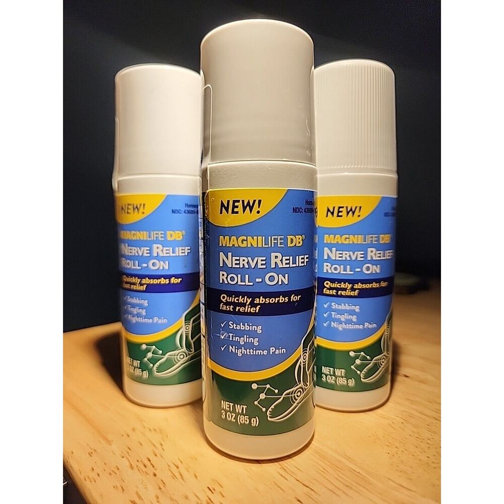Magnilife Nerve Relief Roll On 3 Oz Lot Of 3